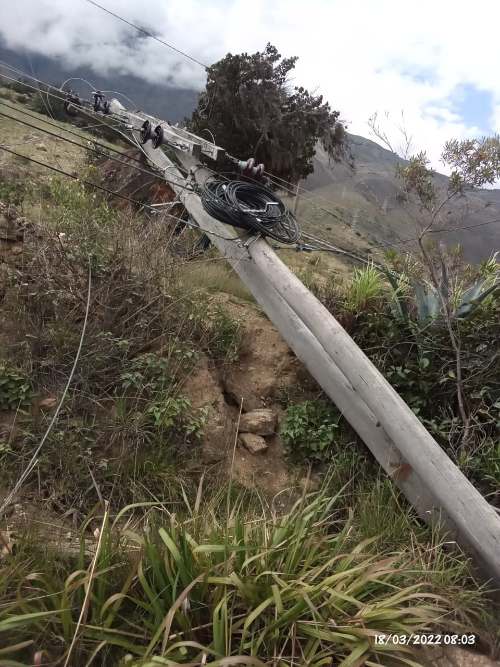 Ocasionan corte intempestivo de energía en distritos de Huánuco