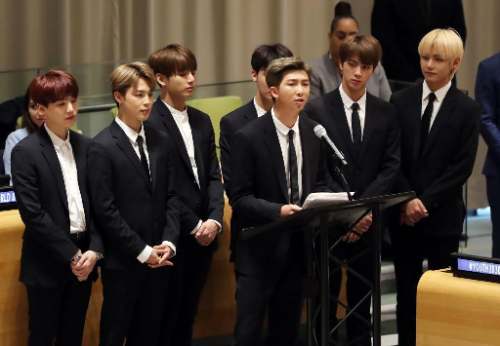 La banda surcoreana BTS participó en la Asamblea General de la ONU