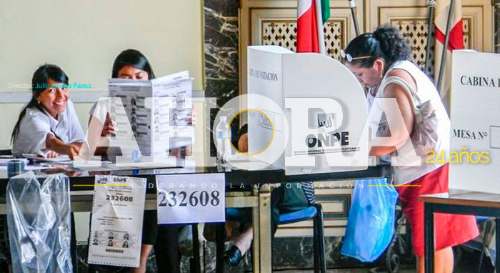 ONPE publicó resultados de elecciones al 100 %