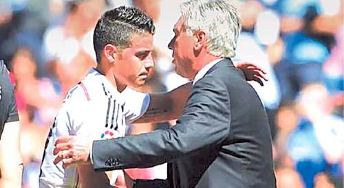 James Rodríguez a una firma de jugar con Everton