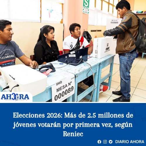 Elecciones 2026: Más de 2.5 millones de jóvenes votarán por primera vez, según Reniec