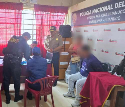 PNP interviene a ocho requisitoriados en Huánuco durante supervisión del jefe policial regional