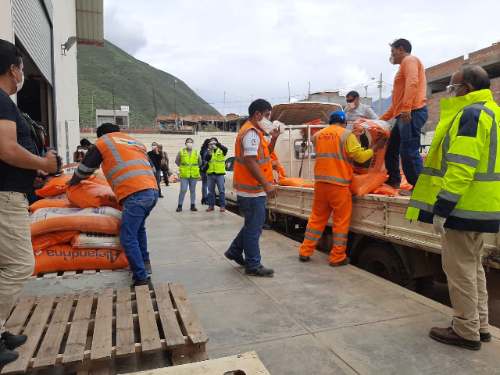 Empresa China CR20 dona 16 toneladas de alimentos al Gorehco