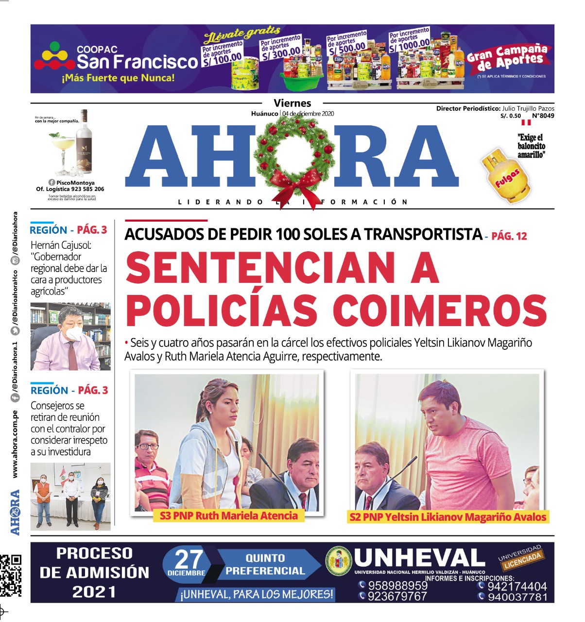 Edición digital Diario Ahora 04-12-20