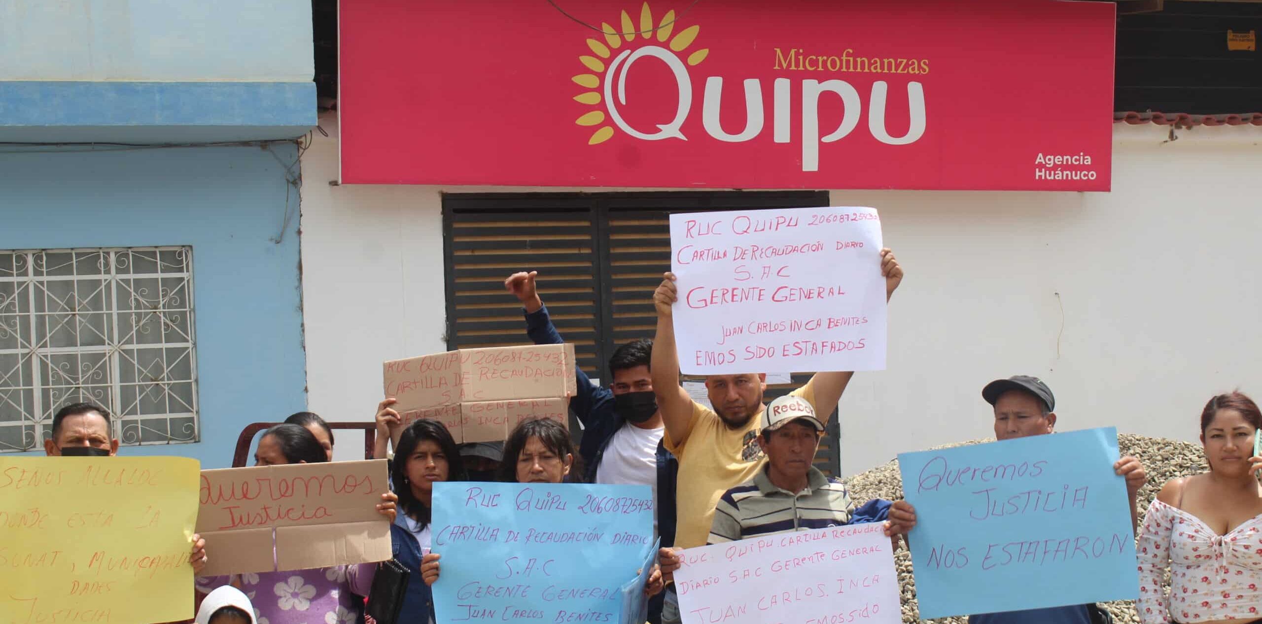 Financiera Quipu habría estafado a comerciantes con el cuento de ahorro diario