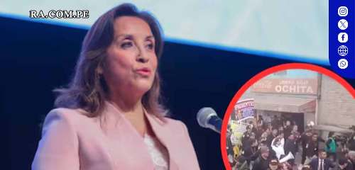 Dina Boluarte llega a Villa María del Triunfo escoltada
