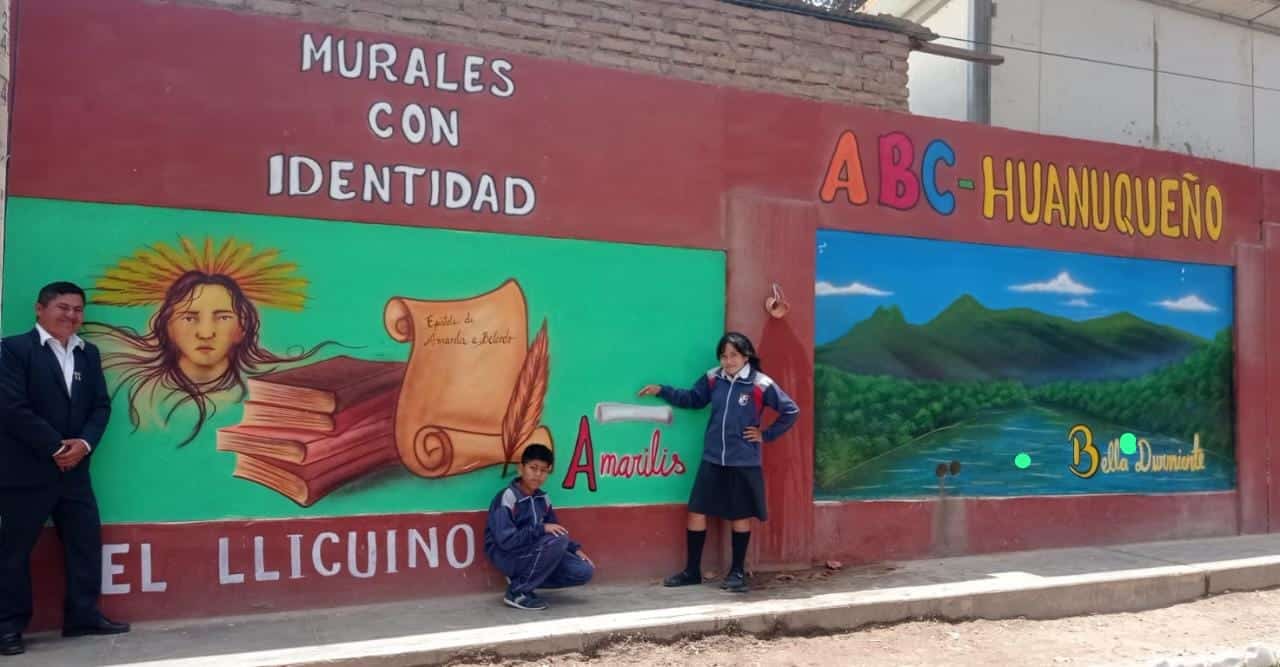 Colegio de Llicua inauguró 27 murales denominados “ABC Huanuqueño”