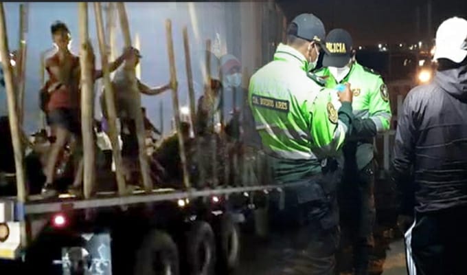 Intervienen camión que trasladaba a extranjeros ilegales en Tumbes