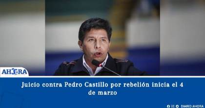 Juicio contra Pedro Castillo por rebelión inicia el 4 de marzo