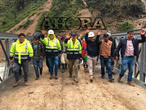 Inauguran puente que conecta San Rafael con Pozuzo