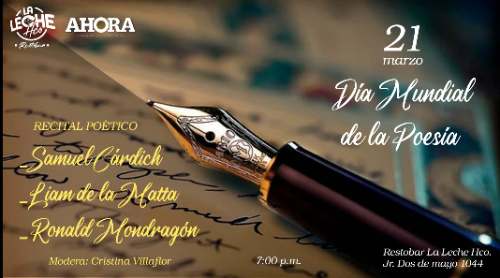 Huánuco celebra Día Mundial de la Poesía