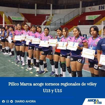 Pillco Marca acoge torneos regionales de vóley U13 y U15