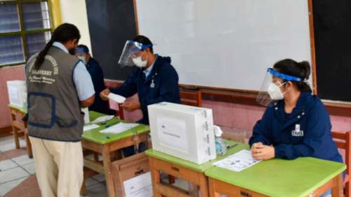 ONPE: Se instaló el 99.96 % de mesas de sufragio a nivel nacional