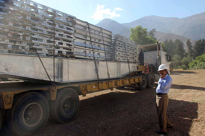 Llegaron estructuras metálicas: En 3 meses terminarán de instalar puente Zona Cero