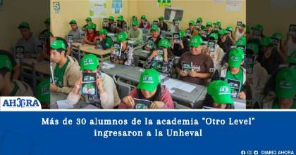 Más de 30 alumnos de la academia "Otro Level" ingresaron a la Unheval