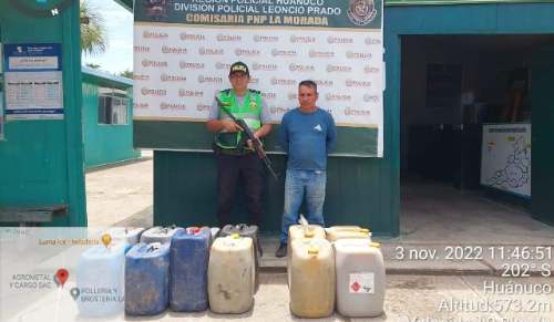 Sujeto fue detenido por transportar combustible de contrabanda
