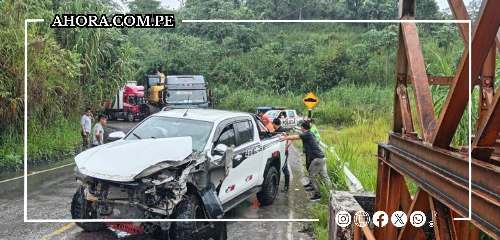 Accidente en puente Tulumayo por aparente exceso de velocidad