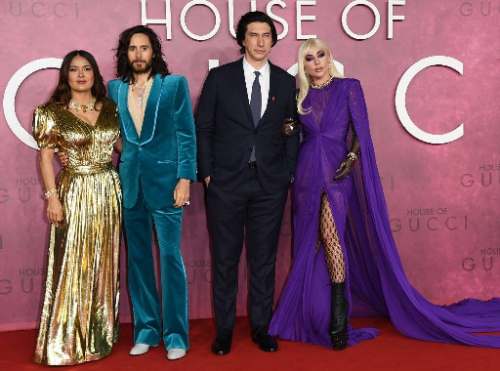 "House Of Gucci" sus actores se robaron las miradas con sus outfit al estilo Gucci
