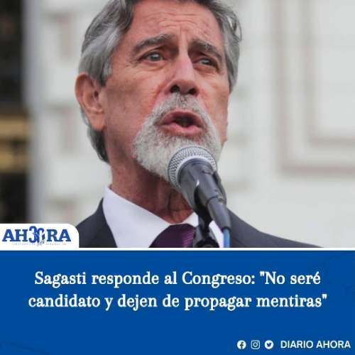 Sagasti responde al Congreso: "No seré candidato y dejen de propagar mentiras"