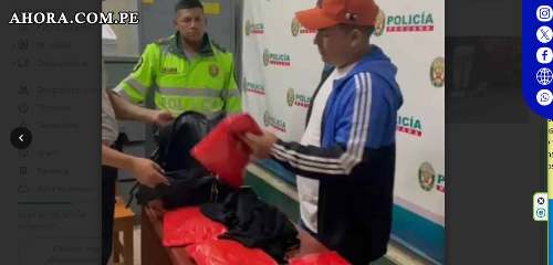 Detienen a hombre en Ambo con más de seis kilos de cocaína en su mochila