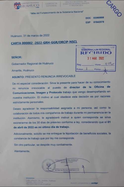 Renunció Aldo Reyes, Zulma Picón y director de Imagen del Gorehco