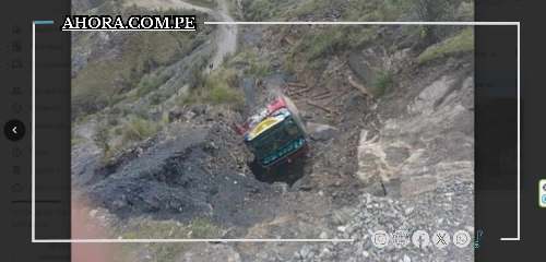 Despiste de bus en Sihuas deja dos heridos