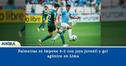 Palmeiras se impone 3-2 con joya juvenil y gol agónico en Lima