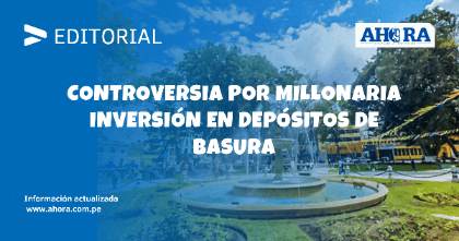Controversia por millonaria inversión en depósitos de basura