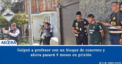 Golpeó a profesor con un bloque de concreto y ahora pasará 9 meses en prisión