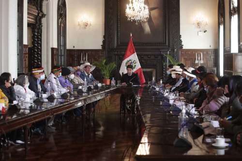 Castillo sostuvo encuentro con rondas campesinas en Palacio de Gobierno