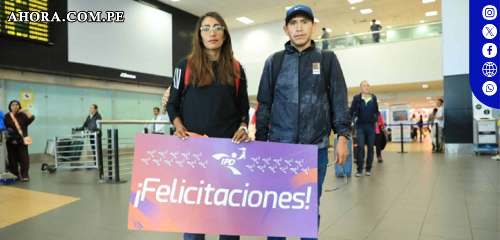 Recepción triunfal para Thalía Valdivia en el aeropuerto Jorge Chávez tras récord en maratón