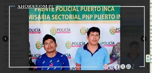 Puerto Inca: Desarticulación de 'Los gatilleros de Sungarillo'