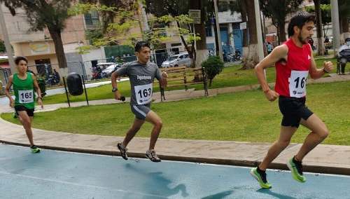 Se realizaron pruebas de atletismo en el parque Amarilis