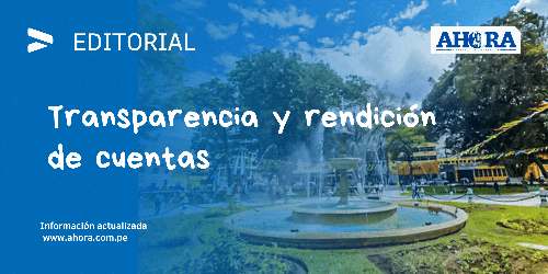 Transparencia y rendición de cuentas