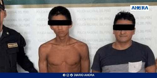 Efectivos detienen a dos sujetos por robo y compra de celular
