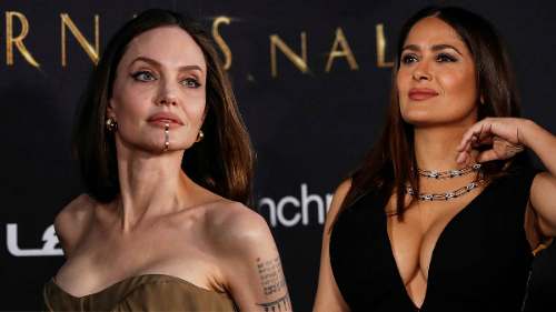 Salma Hayek y Angelina Jolie: deslubraron en el estreno de “Eternals”