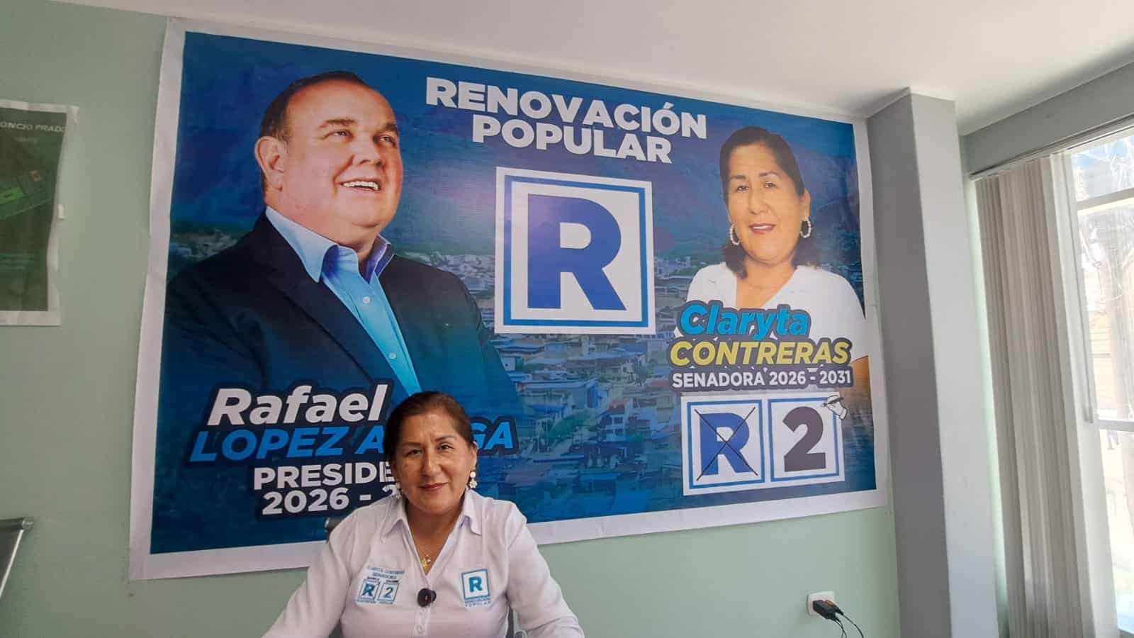 Candidata al Senado de Renovación Popular denuncia obra inconclusa en Aucayacu y abandono regional