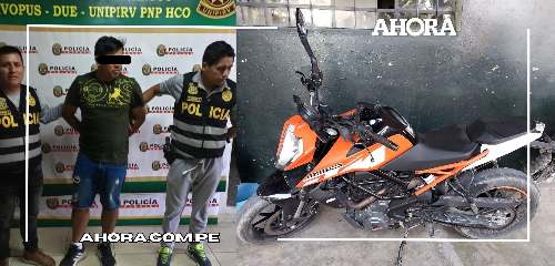 Detienen a policía por conducir motocicleta que habría sido robada hace una semana