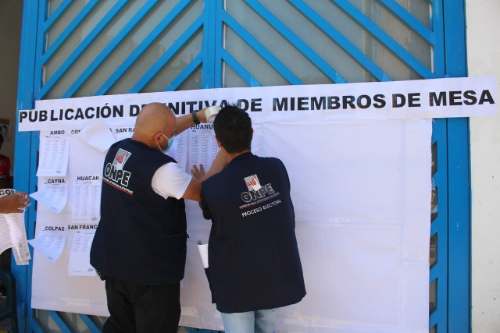 ODPE cambió 2 locales de votación en Santa María del Valle