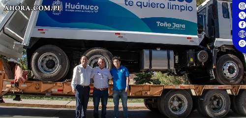 Huánuco recibe cinco nuevas compactadoras para mejorar la gestión de residuos sólidos