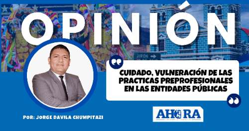 CUIDADO, VULNERACIÓN DE LAS PRACTICAS PREPROFESIONALESEN LAS ENTIDADES PÚBLICAS