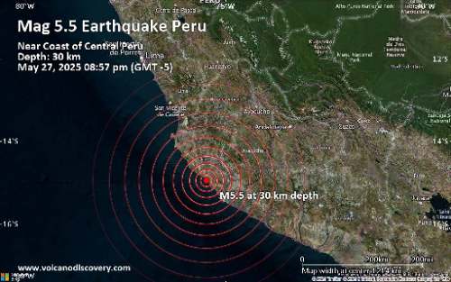 Otros dos temblores seguidos de 4.3 y 4.4 sacuden Nasca en Ica