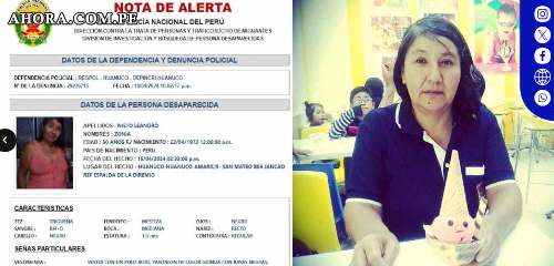 Solicitan ayuda para localizar a mujer desaparecida en La Esperanza