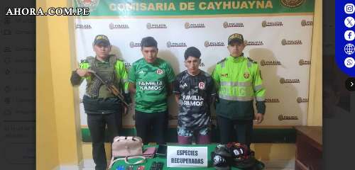 Capturan a miembros de "Los Correcaminos de Yanac" tras robo agravado en Pillco Marca