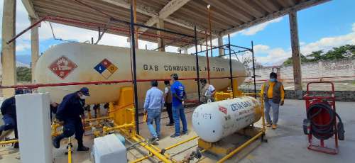 Inspeccionan planta envasadora de gas y centros de distribución
