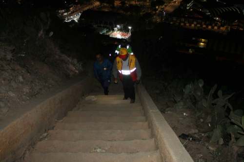 Operativo nocturno en Aparicio Pomares identifica puntos críticos de iluminación