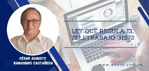 Ley que regula el teletrabajo: 31572
