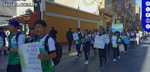 Pasacalle por el Día Mundial del Medio Ambiente en Huánuco