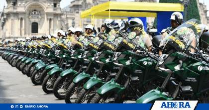 PNP refuerza su flota con 638 motos entregadas por la Municipalidad de Lima