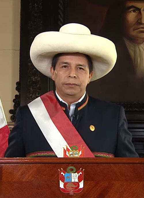 Pedro Castillo y su airbag